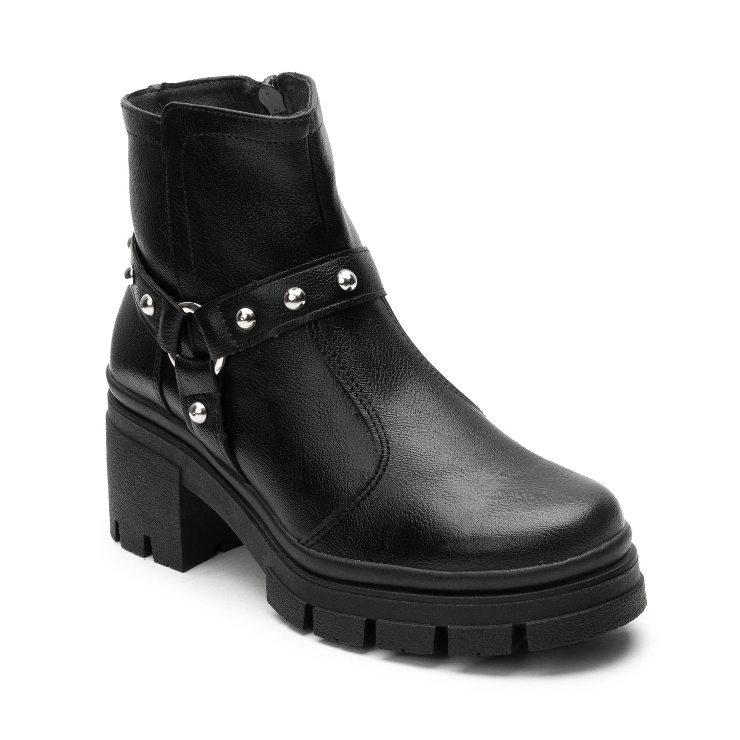 Bota con Plataforma Tipo Biker para dama en color Café y Negro Greenlove 94153