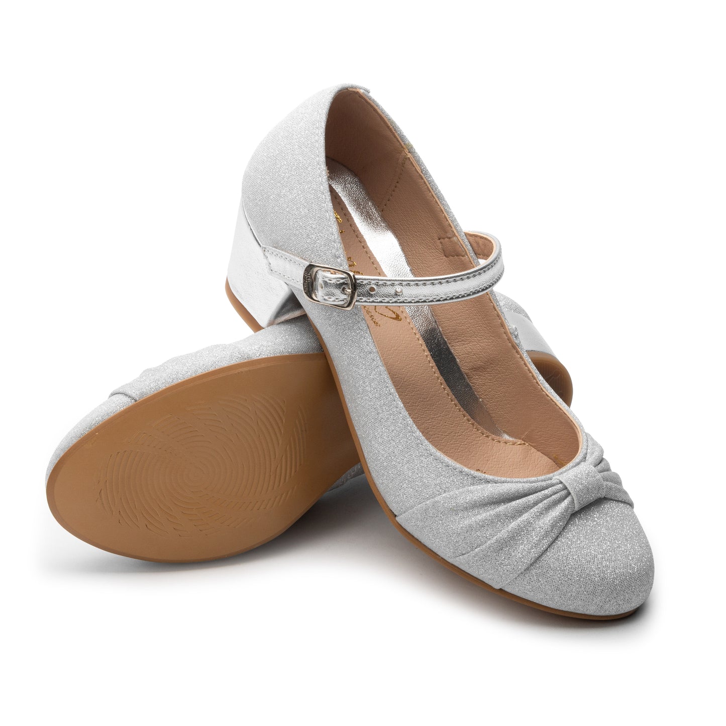 Zapatilla con tacón bajo para fiesta para niñas marca Jakuna 25185