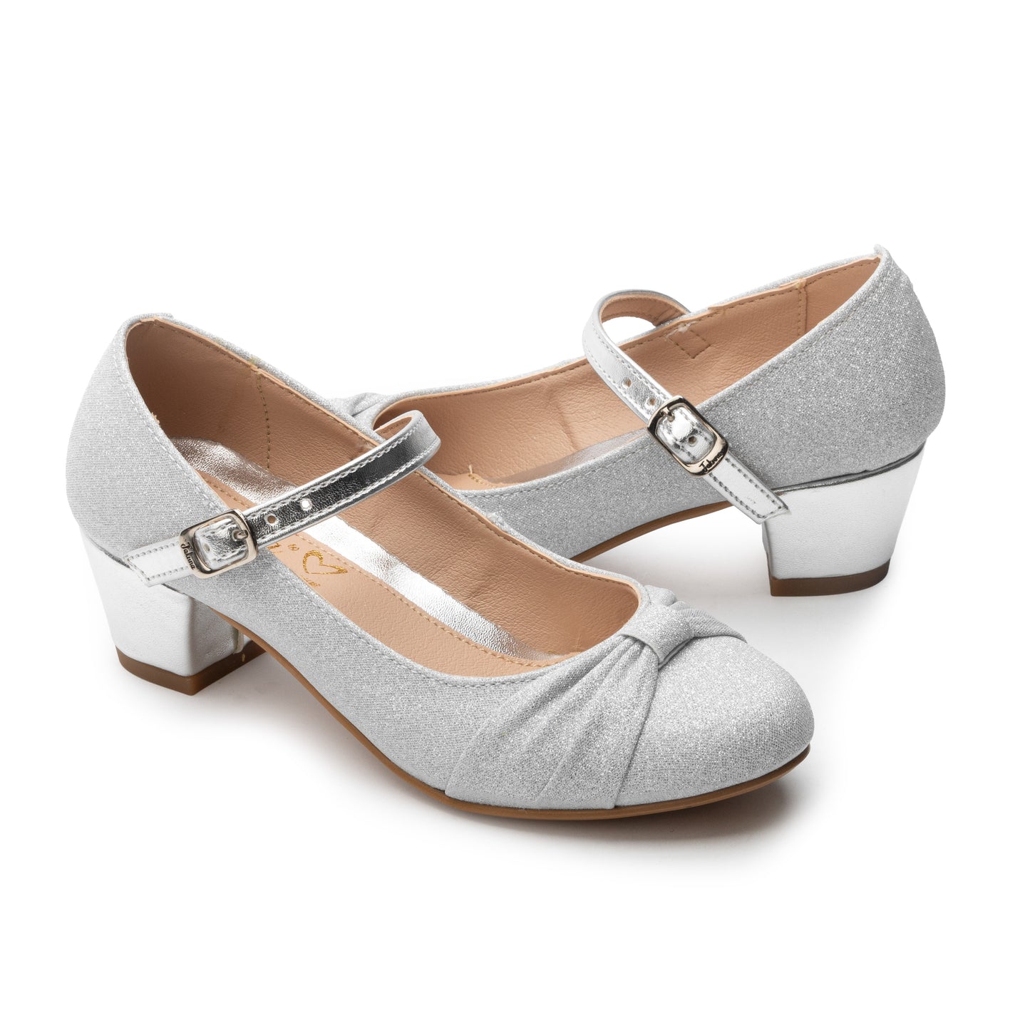 Zapatilla con tacón bajo para fiesta para niñas marca Jakuna 25185