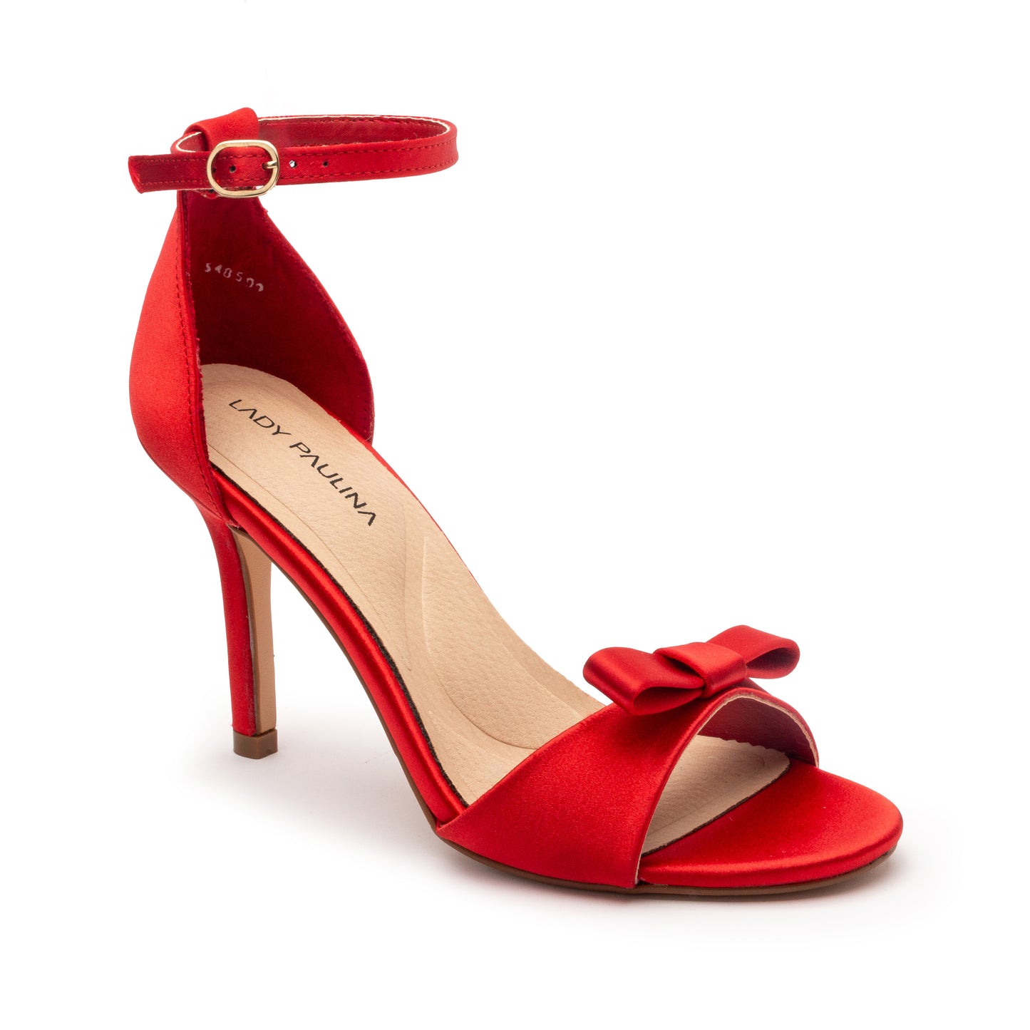 Tacón color rojo para dama marca Lady Paulina 28914