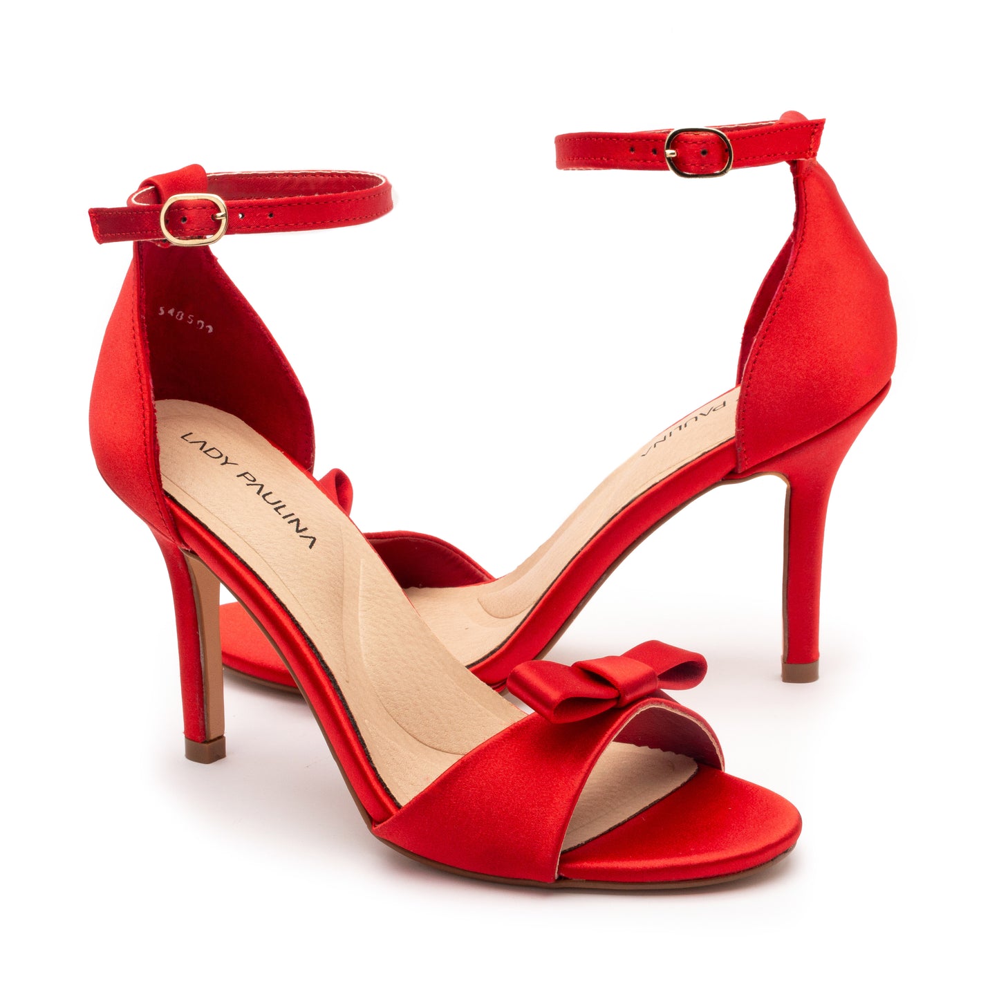 Tacón color rojo para dama marca Lady Paulina 28914
