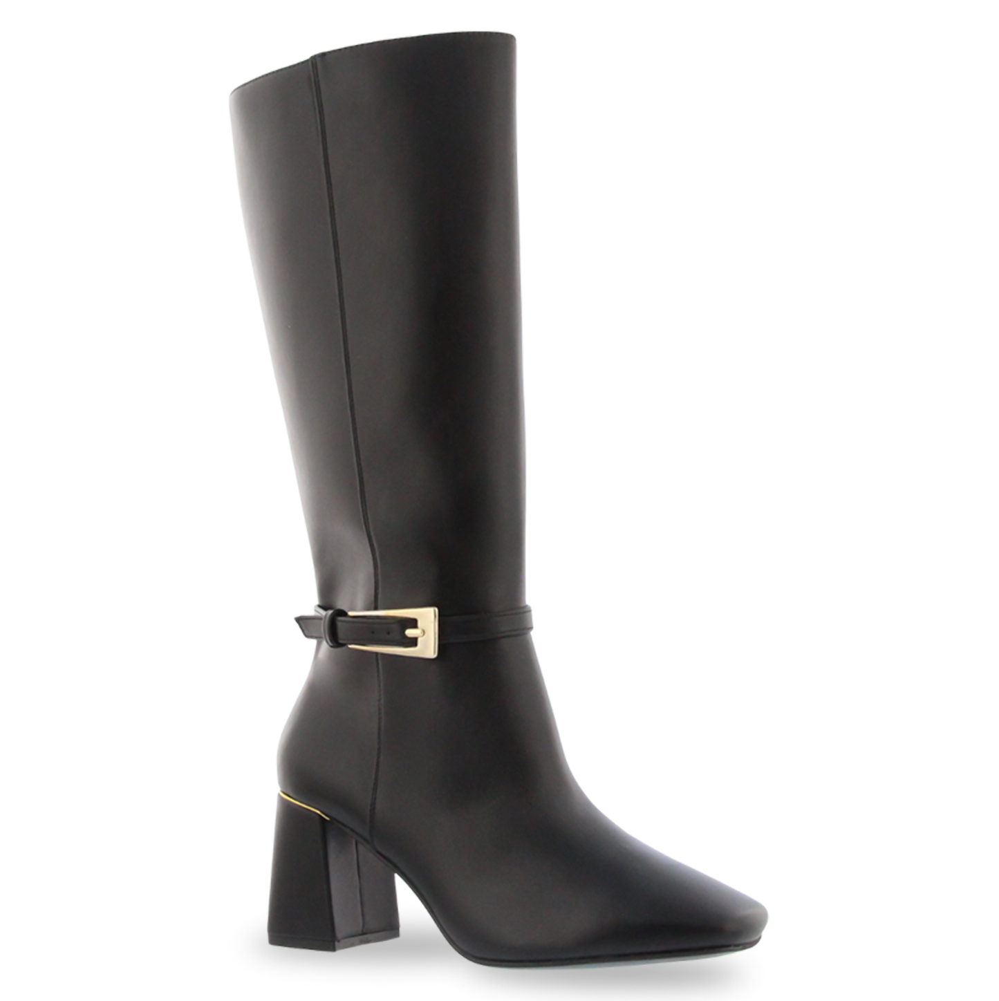 Bota larga de vestir para dama en color late y negro Lady Paulina 39702