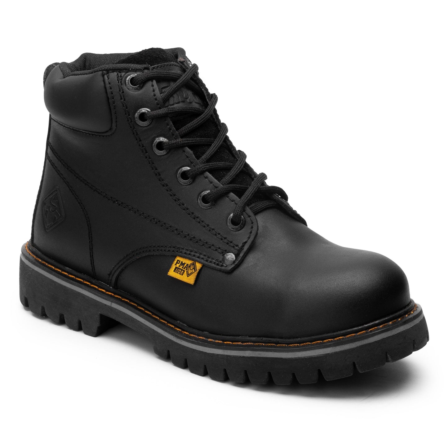 Bota de Seguridad en Color Negro y Arena con Casco de Acero para Hombre Marca PMA 136C