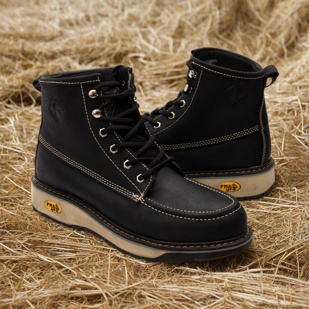 Bota tipo Vintage para caballero en color negro PMA 2334WAVES