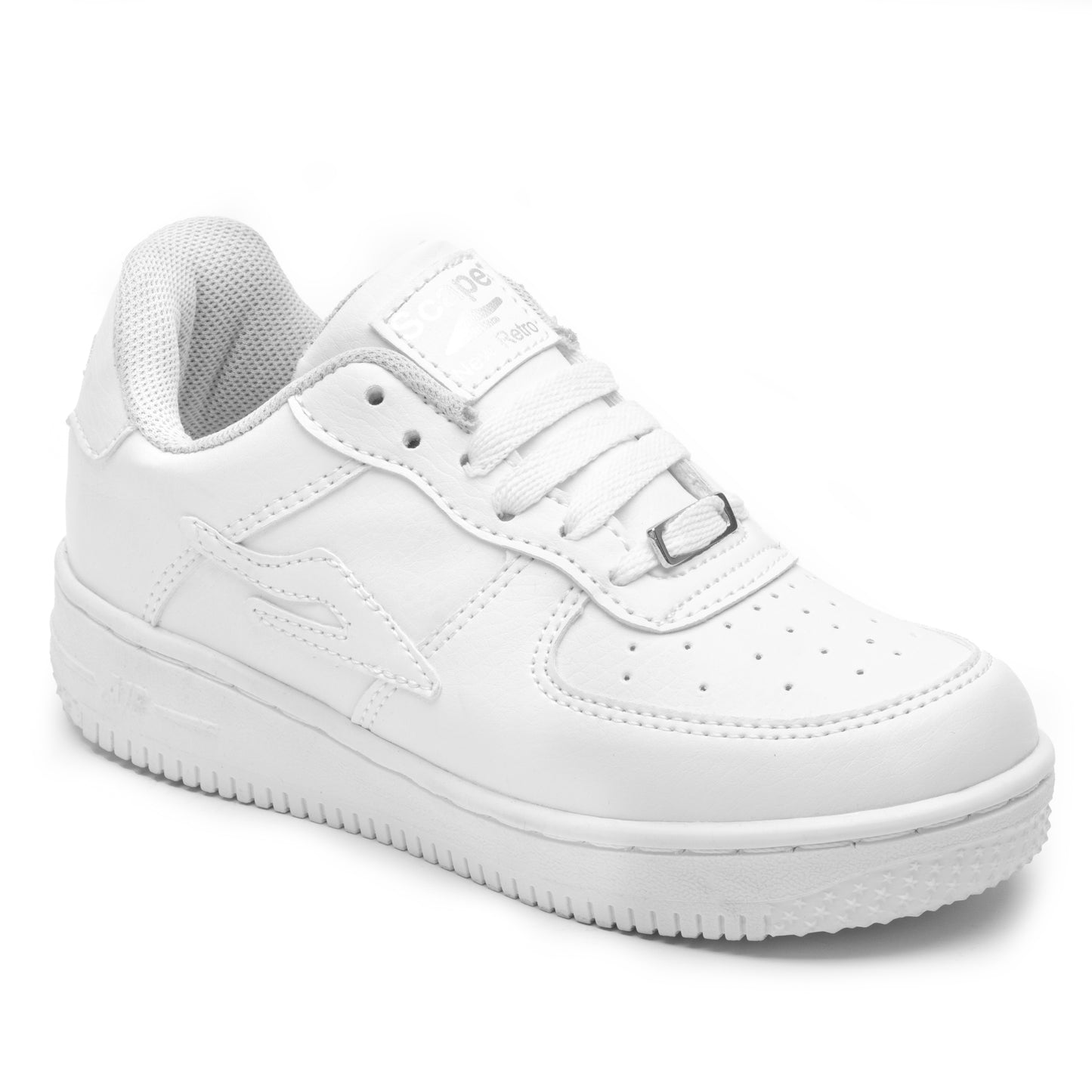 Tenis Blanco Escolar Para Niño Tipo Force Scape 360
