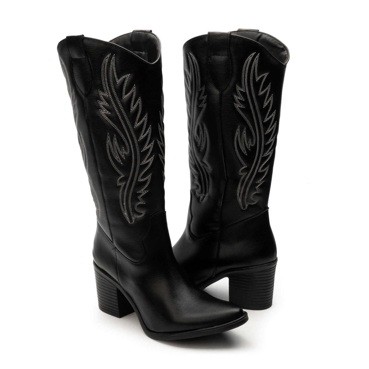 Bota Vaquera Cowboy en color negro y coñac para dama Suzy Love 6010