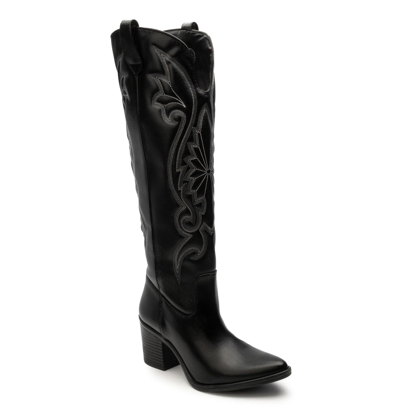 Bota larga Cowboy Vaquera Suzy Love 6035 Color Negro Para Mujer