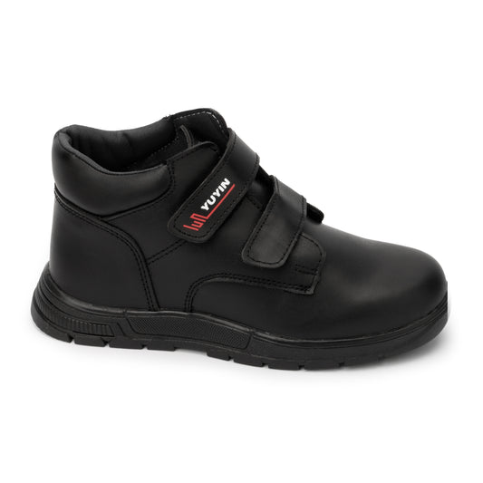 Zapato escolar tipo Bota color negro para Niño Yuyin 26421