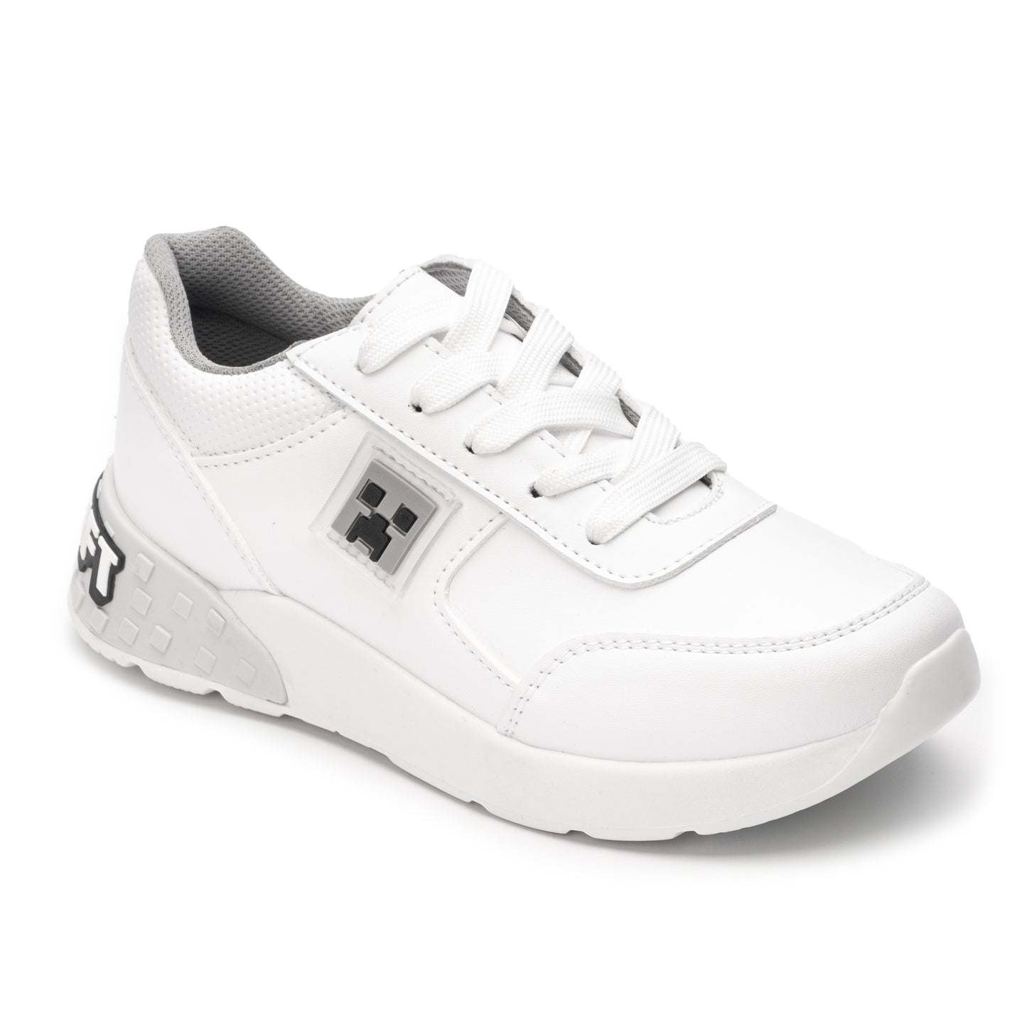 Tenis color blanco para niño 18 al 21.5 Minecraft 3011