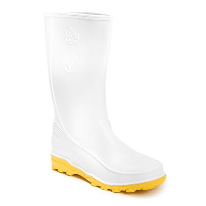 Bota de Hule Color Blanco para Dama Bata Industrials Jardineria Alimentos