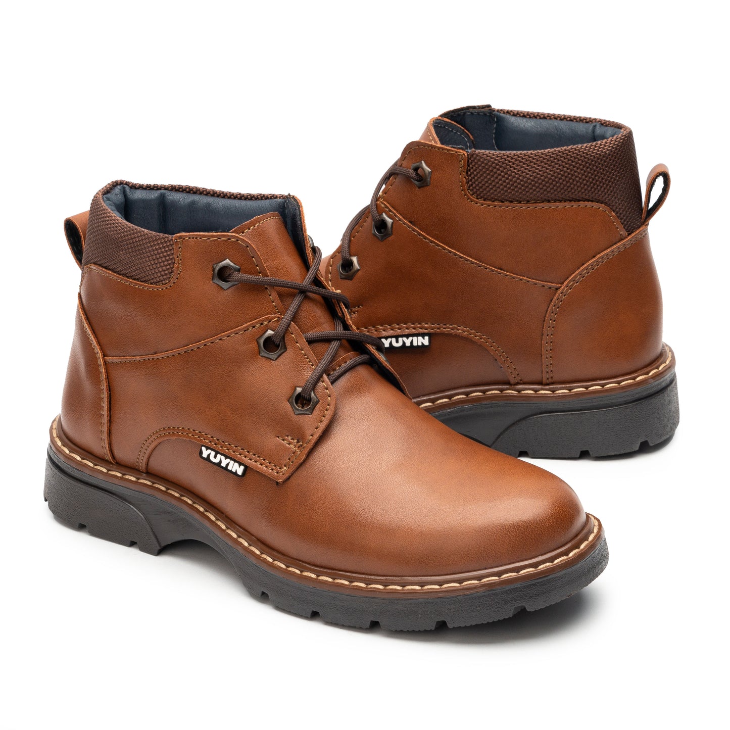 Bota casual en Color Cajeta para Niño Yuyin 23370