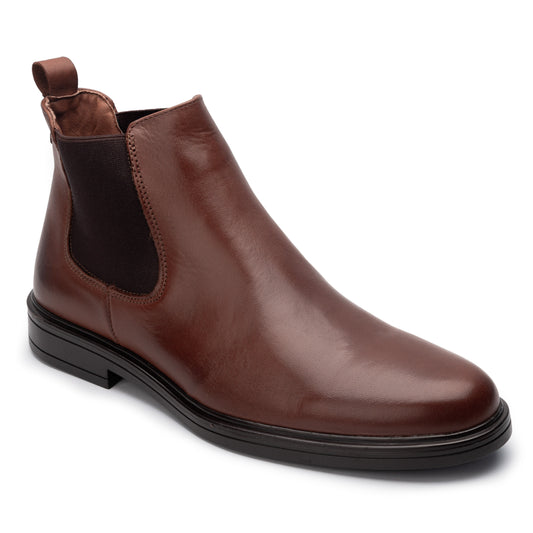 Botin tipo Chelsea e Color Coñac y Negro para Hombre Merano 44051