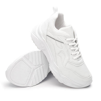 Tenis color Blanco con Plataforma para Dama 901