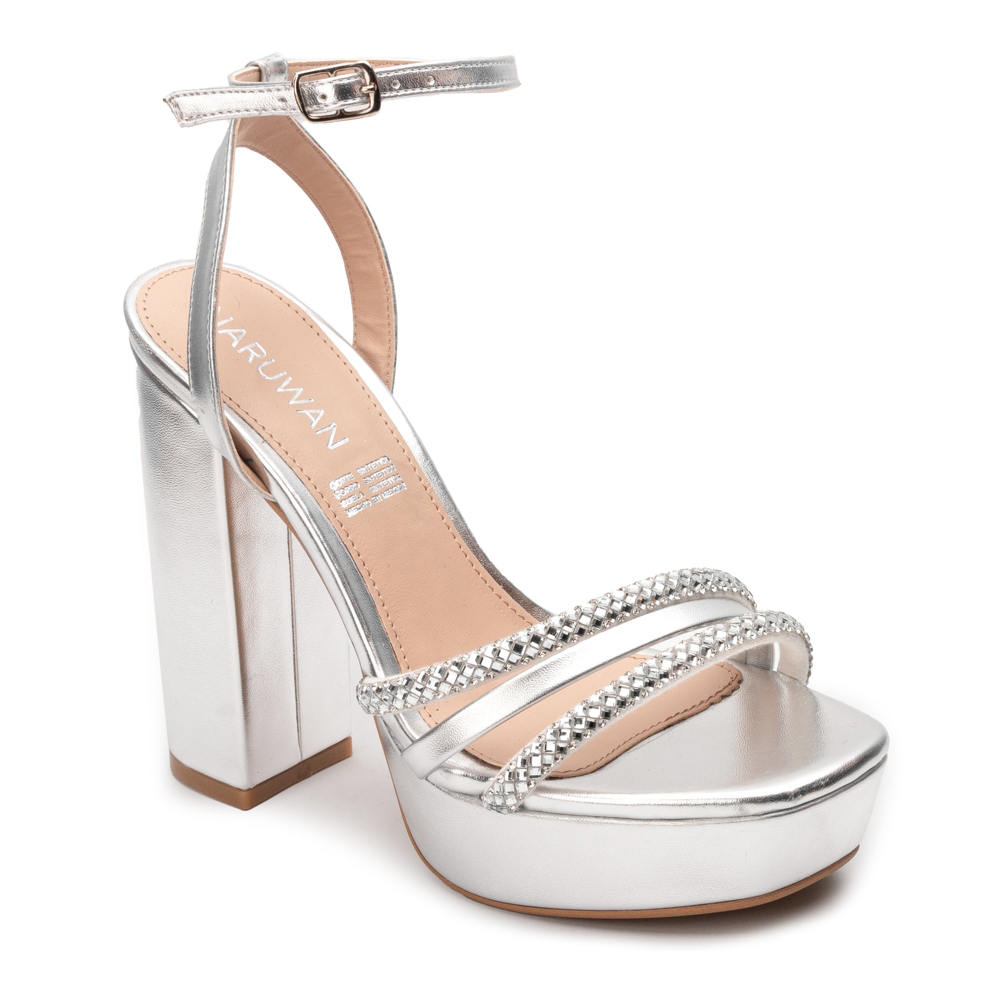 Modelos De Imagenes De Zapatos Plateados Zapatilla De Tacón En