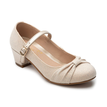Zapatilla con tacón bajo para fiesta para niñas marca Jakuna 25185