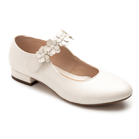 Balerina Flat color Blanco Perla para niñas marca Jakuna 257010