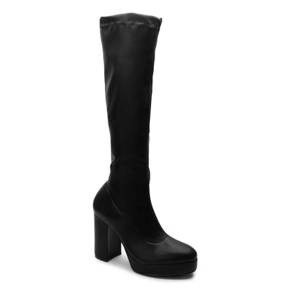 Bota Larga con Plataforma color Negro para Dama Lady Paulina 31701