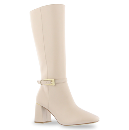 Bota larga de vestir para dama en color late y negro Lady Paulina 39702