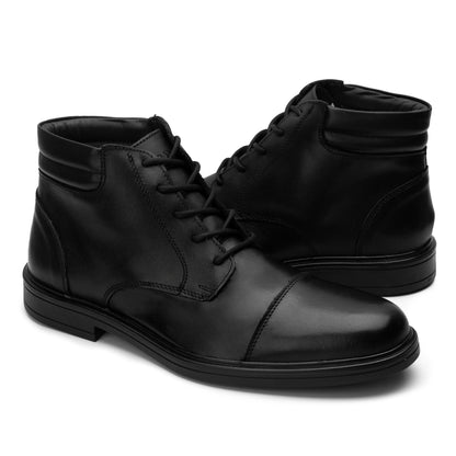 Bota Casual en Color Coñac y Negro para Caballero Merano 44050