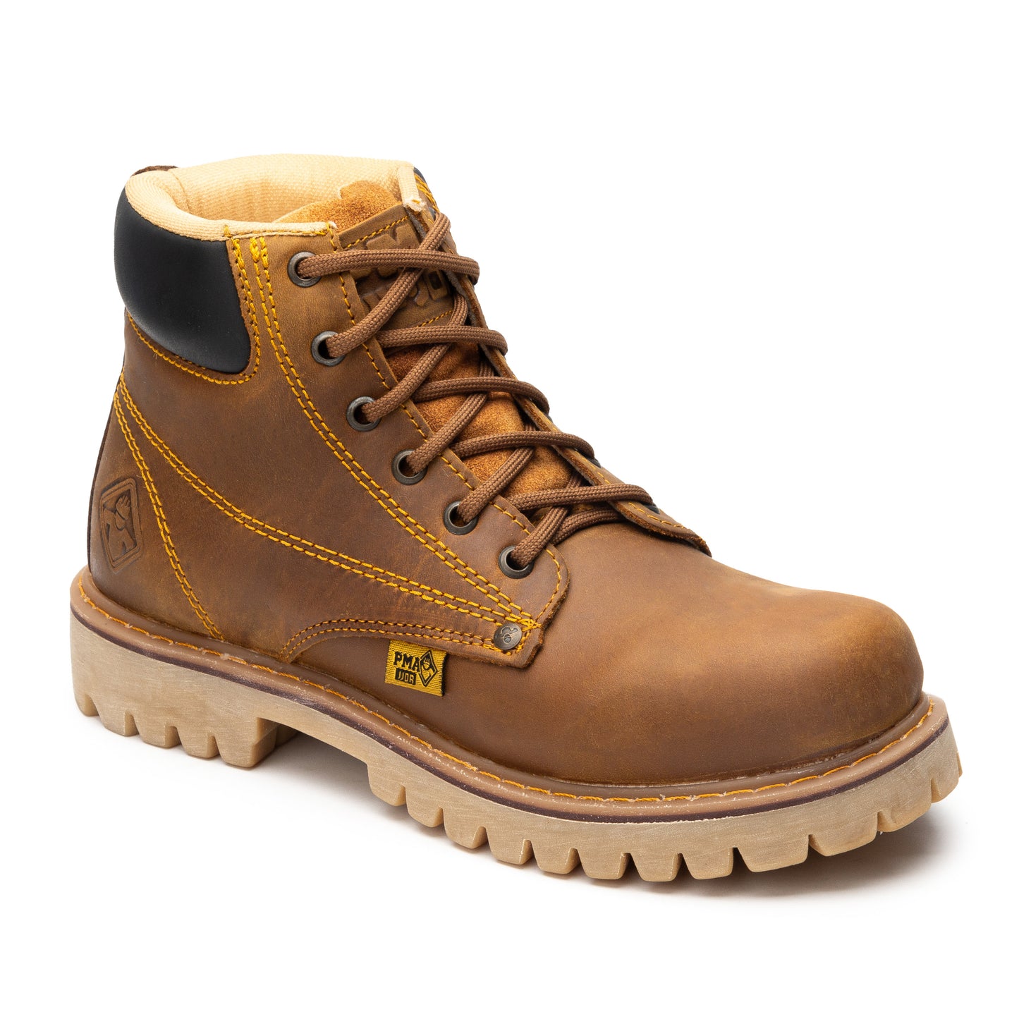 Bota de trabajo sin casco color Miel material Nobuck PMA 136