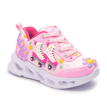 Tenis Color Rosa con Luces para Niña Sport 3056F