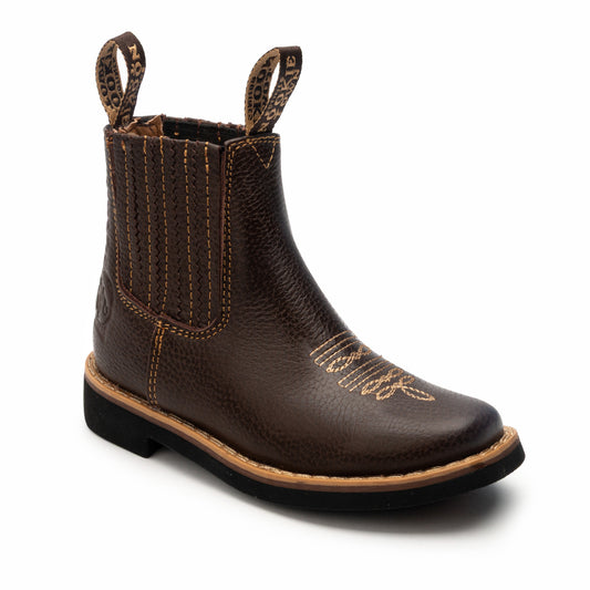 Botin Vaquero color café para niño Topeko 266