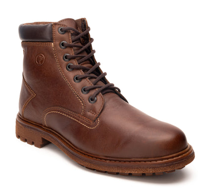 Bota de Piel en Color Café para Hombre Verde Tabaco 2338