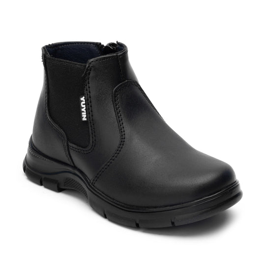 Zapato Escolar color negro tipo Bota para Niño Yuyin 23272 15 al 25