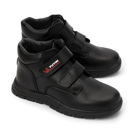 Zapato escolar tipo Bota color negro para Niño Yuyin 26421