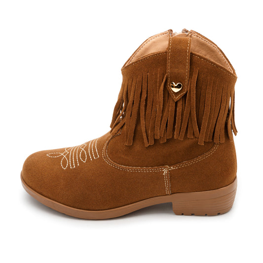 Bota Vaquera en color camel para niña Yuyin 26711