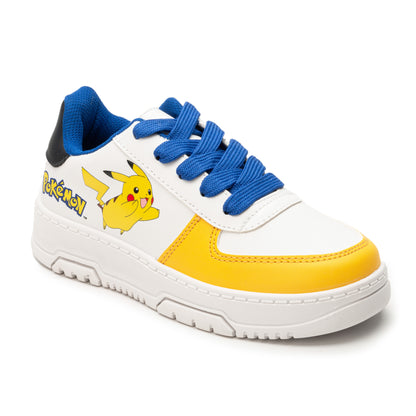 Tenis para niño Blanco Amarillo Pokemon Yuyin PO4011