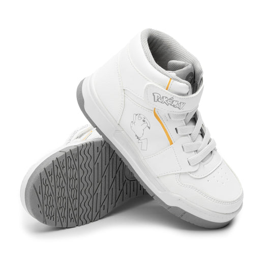 Tenis color blanco escolar para niños marca Yuyin PO5191 Pokemón