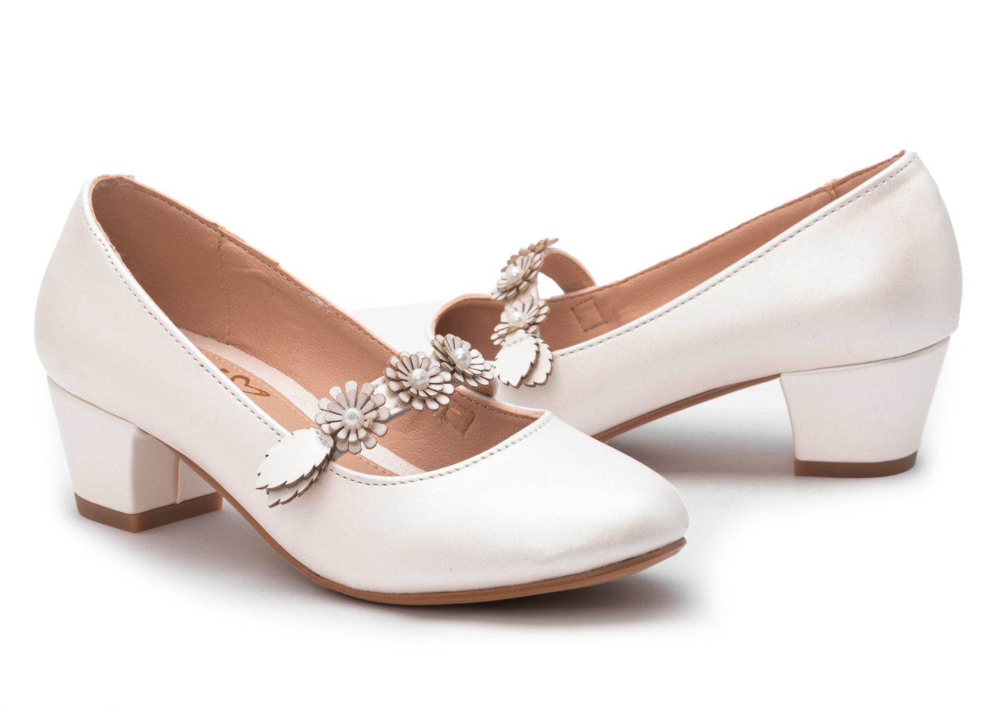 Zapatilla de Ceremonia en Color Blanco para Niña Jakuna 23163