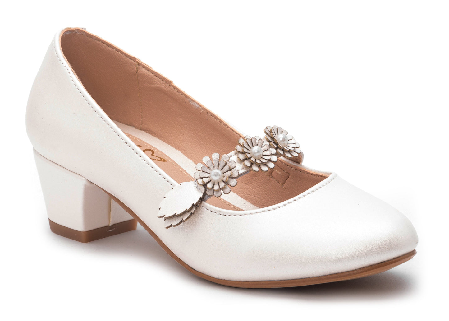 Zapatilla de Ceremonia en Color Blanco para Niña Jakuna 23163