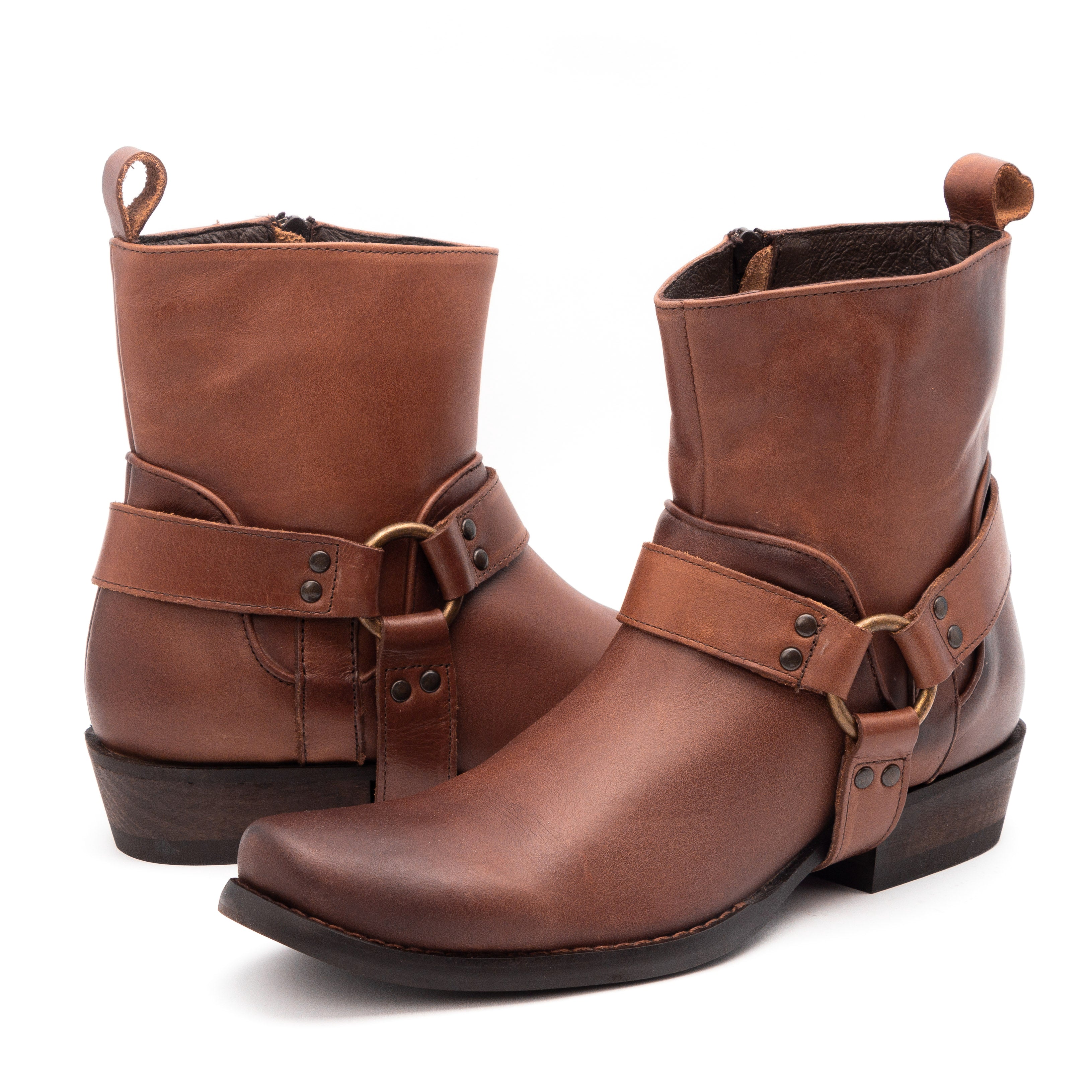 Botin Vaquero De Piel en Color Cafe y Negro para Hombre Inmoda 20239 La Gran Barata Zapaterias