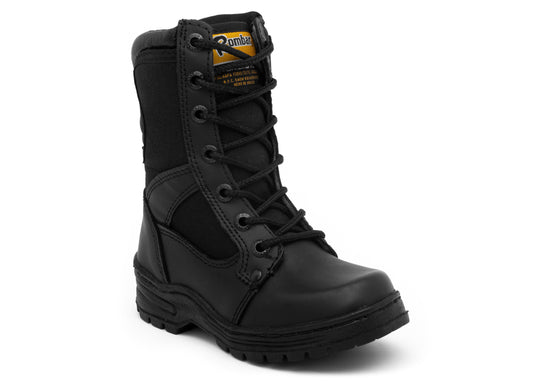 Bota Táctica en Color Negro para Niño Marca Rombar 4052
